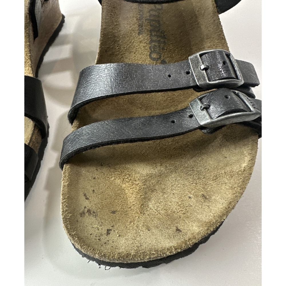 Birkenstock Papillio Ellen Wedge Sandals Women's 39 US 8 - 8.5 Black Strappy - Picture 6 of 12